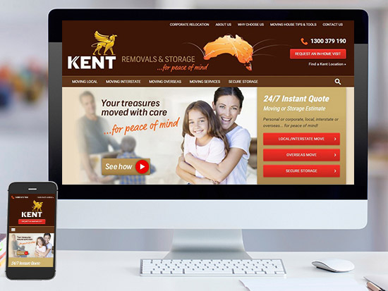 Gallup Kent Removals case study created disrupting national and hyper-localised SEO, PPC, UX and conversion optimised websites