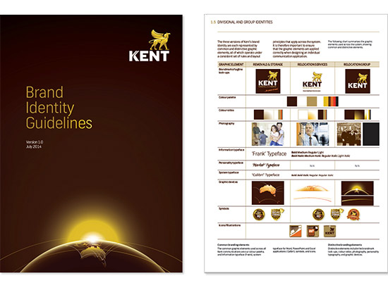 Gallup Kent Removals identity results include created robust brand guidelines and archives