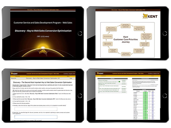 Gallup Kent Removals sales results driven by a custom online, multi-media, user interactive sales training and development platform